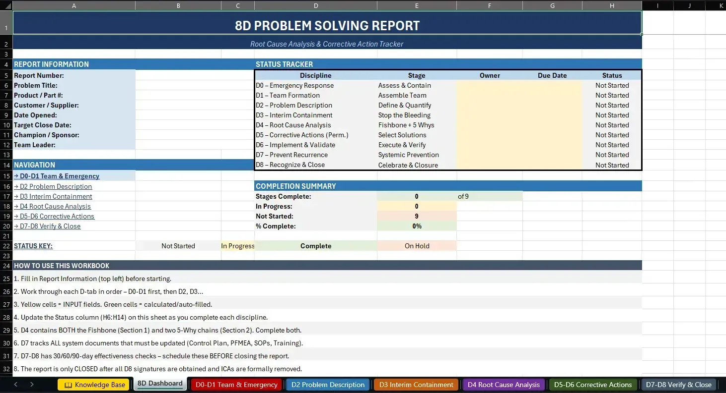 8D workbook dashboard tab thumbnail